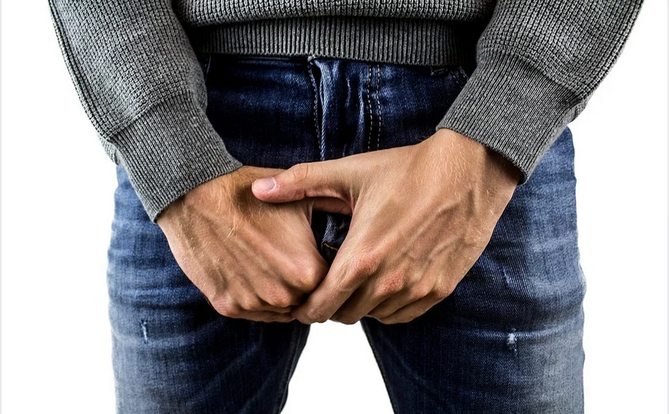 a reperesentation of a man's genitals